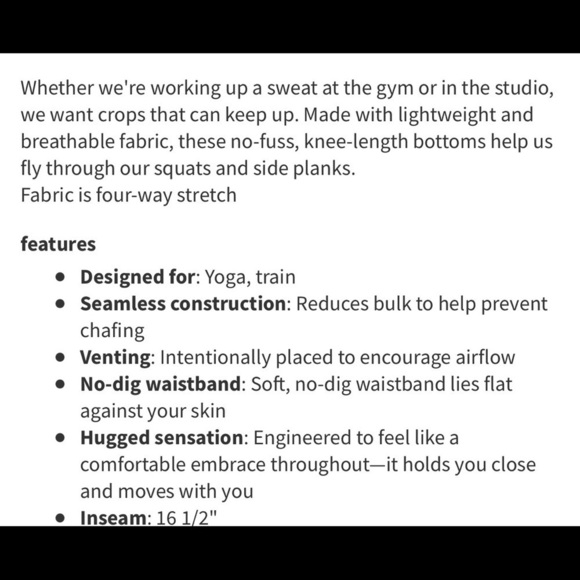 Sz4 Lululemon In The Flow Crop II in heathered deep navy EUC - Picture 9 of 13